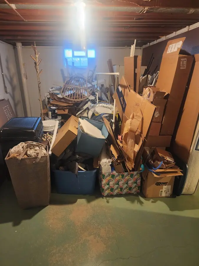 Roll-off dumpster container at job site for 20 Yard Dumpster Rental in Woodward